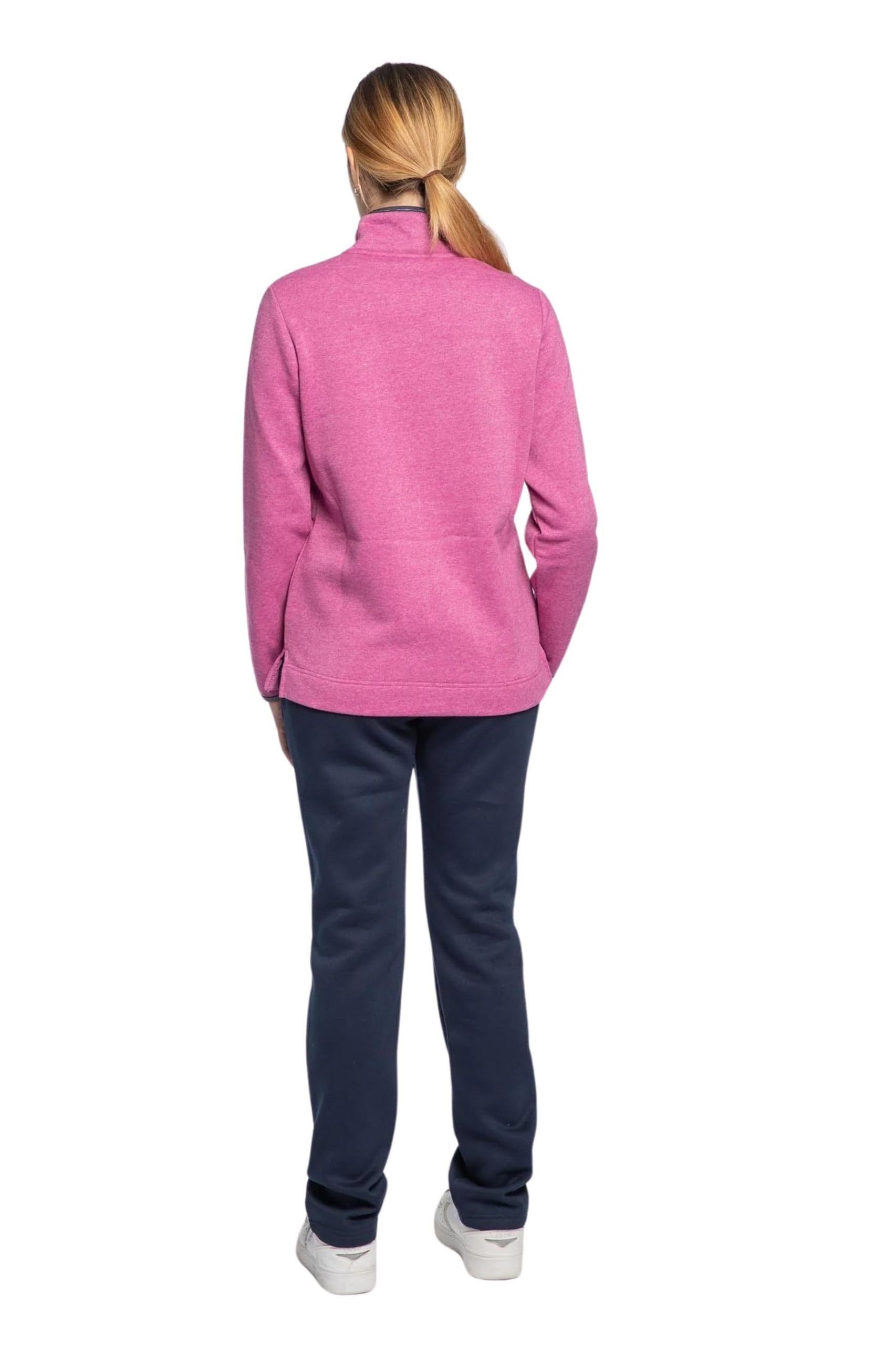 Leo Corsetteria Tuta donna invernale felpata calda per signora con zip cerniera tasche e pantaloni lunghi F.lli_Campagnolo 8Q76286