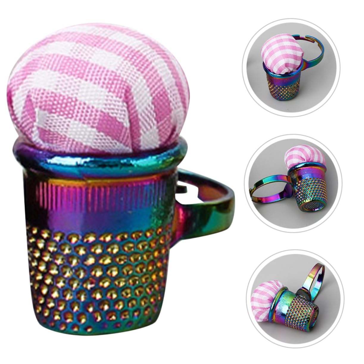 Beatifufu Daily Use Sewing Tool Lovely Sewing Pin Holder Needle Storage Easy to Carry