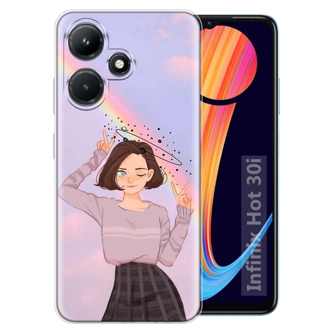 Fashionury Soft Silicon Slimfit Back Cover for Infinix HOT 30i Stylish Printed Back Cover for Infinix HOT 30i -D2067 (B0C28VNWKH) Amazon Price History, Amazon Price Tracker