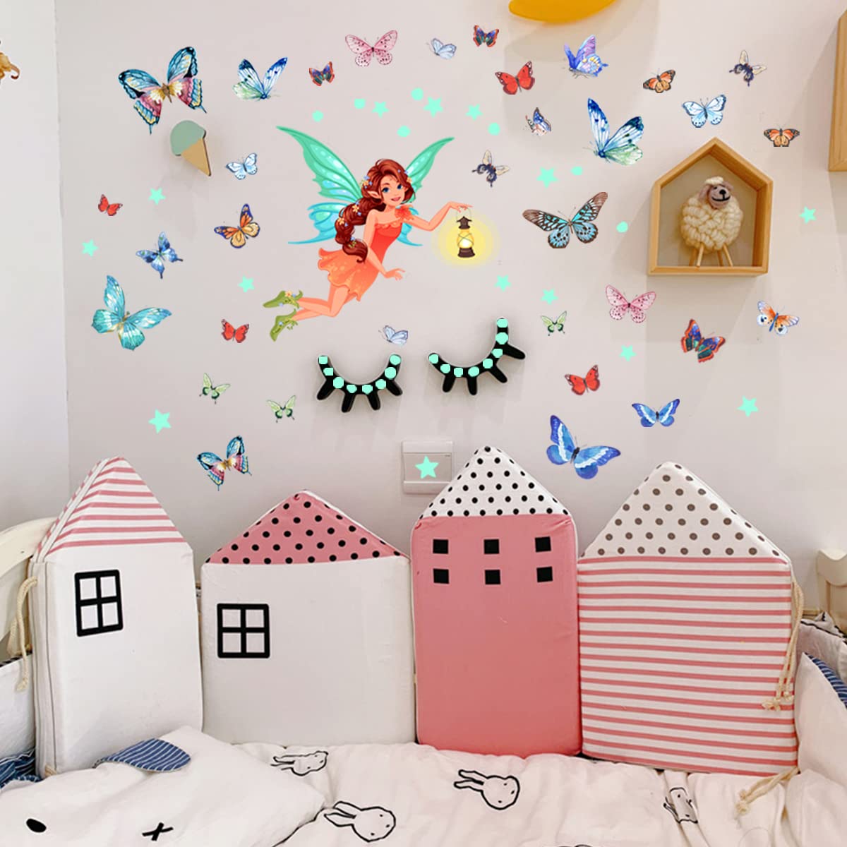 Acheter [Sticker mural] autocollants muraux d'ange plumes d'amour pour chambres d'enfants, chambre de fille, décoration de la maison