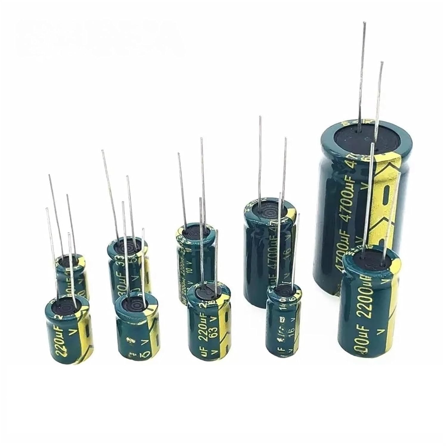 High Frequency Electrolytic Capacitor 10V 6.3V 1000UF 2200UF 3300UF 470UF 680UF Tolerance 20%(6.3V1000uf 20pcs)