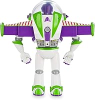 Vista 4 de Disney Store - Buzz Lightyear - Figura de acción parlante interactiva oficial de Toy Story, incluye más de 10 frases en inglés, interactúa con otras