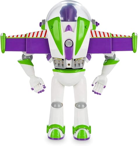 Miniatura 4 de Disney Tienda oficial Buzz Lightyear figura de acción interactiva parlante de Toy Story, cuenta con más de 10 frases en inglés, interactúa con otras