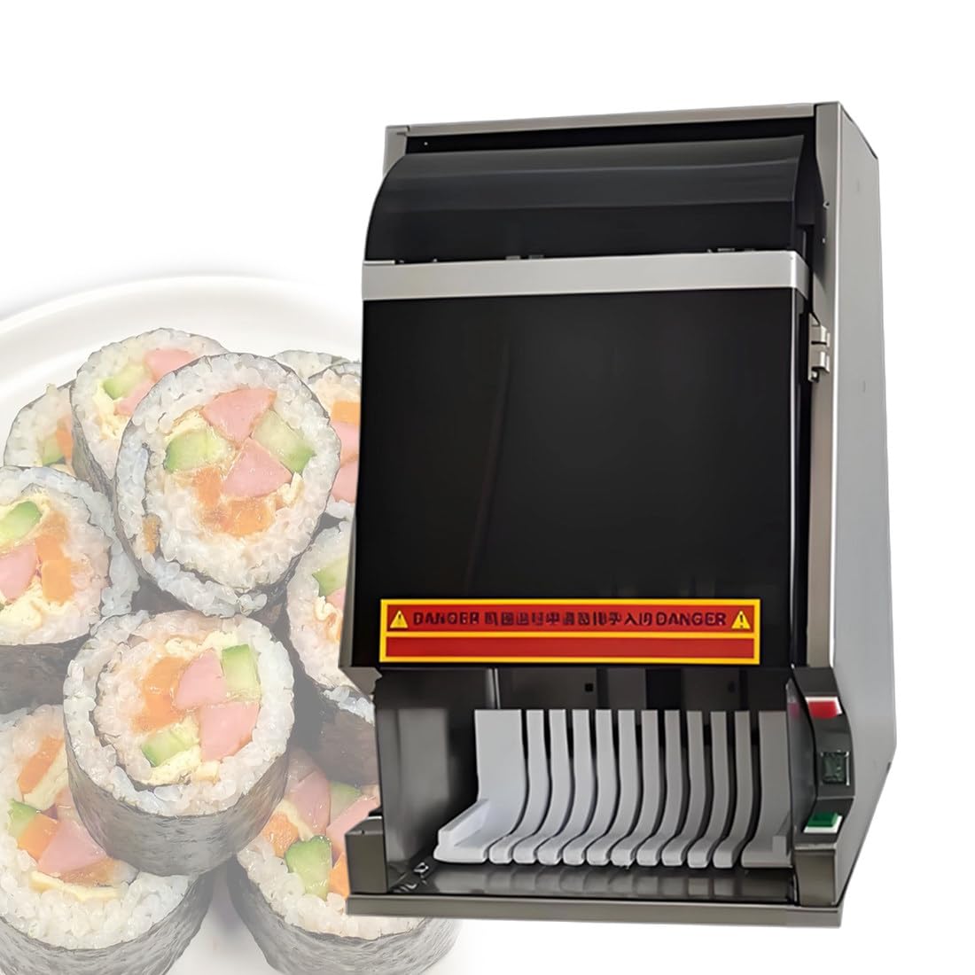 QianCruxtacy Professional Sushi Roll Cutter Machine 10