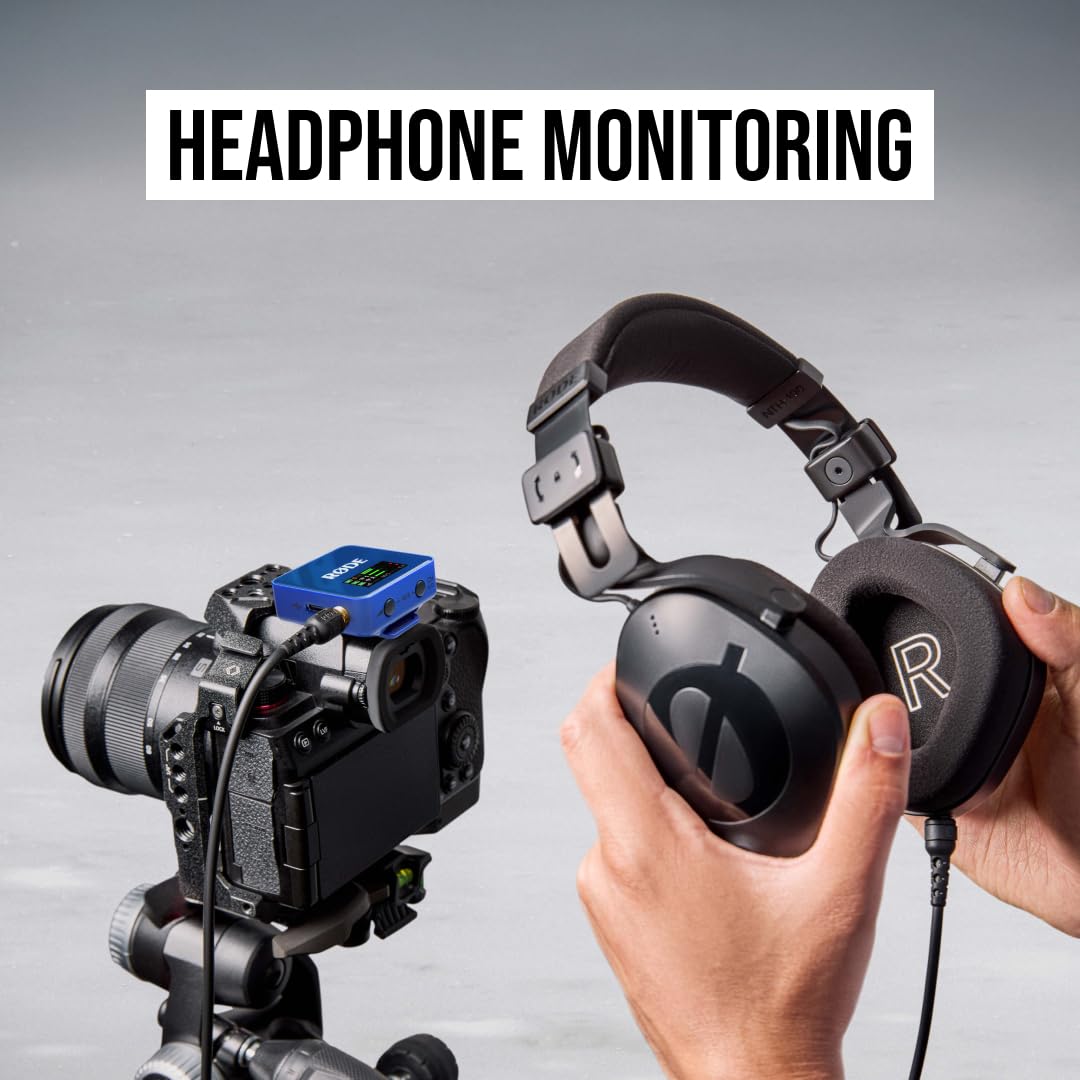 RØDE Wireless GO II Ultra-compact Dual-channel Wireless Microphone System with Built-in Microphones, On-board Recording and 200m Range for Filmmaking, Interviews and Content Creation: Wireless GO Gen 3 Cobalt