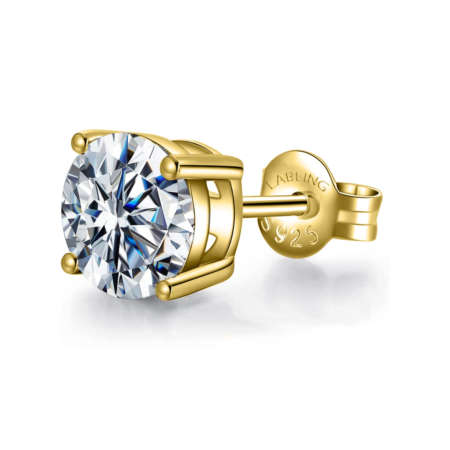 See full amazon price history chart for LaBling 925 Sterling Silver Classic Round Solitaire Stud Earring for Men | Silver Gold & Rose Gold | Stunning Gift - Gold 7mm LaBling 925 Sterling Silver Classic Round Solitaire Stud Earring for Men | Silver Gold & Rose Gold | Stunning Gift - Gold 7mm (B0BFRS4KZP) Amazon Price History, Amazon Price Tracker