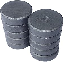 LifeKrafts Ceramic Magnets | 18×5 mm Round Disc | Pack of 10 | Grade 11 Small Strong Magnets | Multipurpose DIY, Craft, Refrigerator, Home, Office & School Use