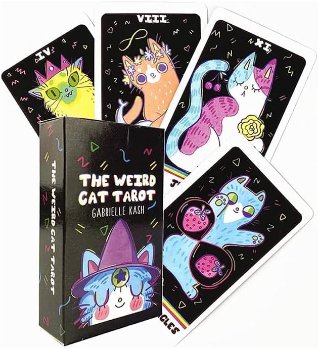 Amazon.co.jp: タロットカード 知恵オラクルカード 78 pcs 黒猫 Tarot