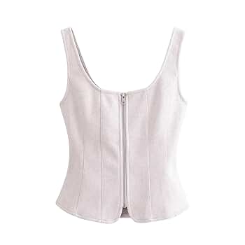 OWEIEYEU Women's Sleeveless Square Neck Tank Top Solid Color