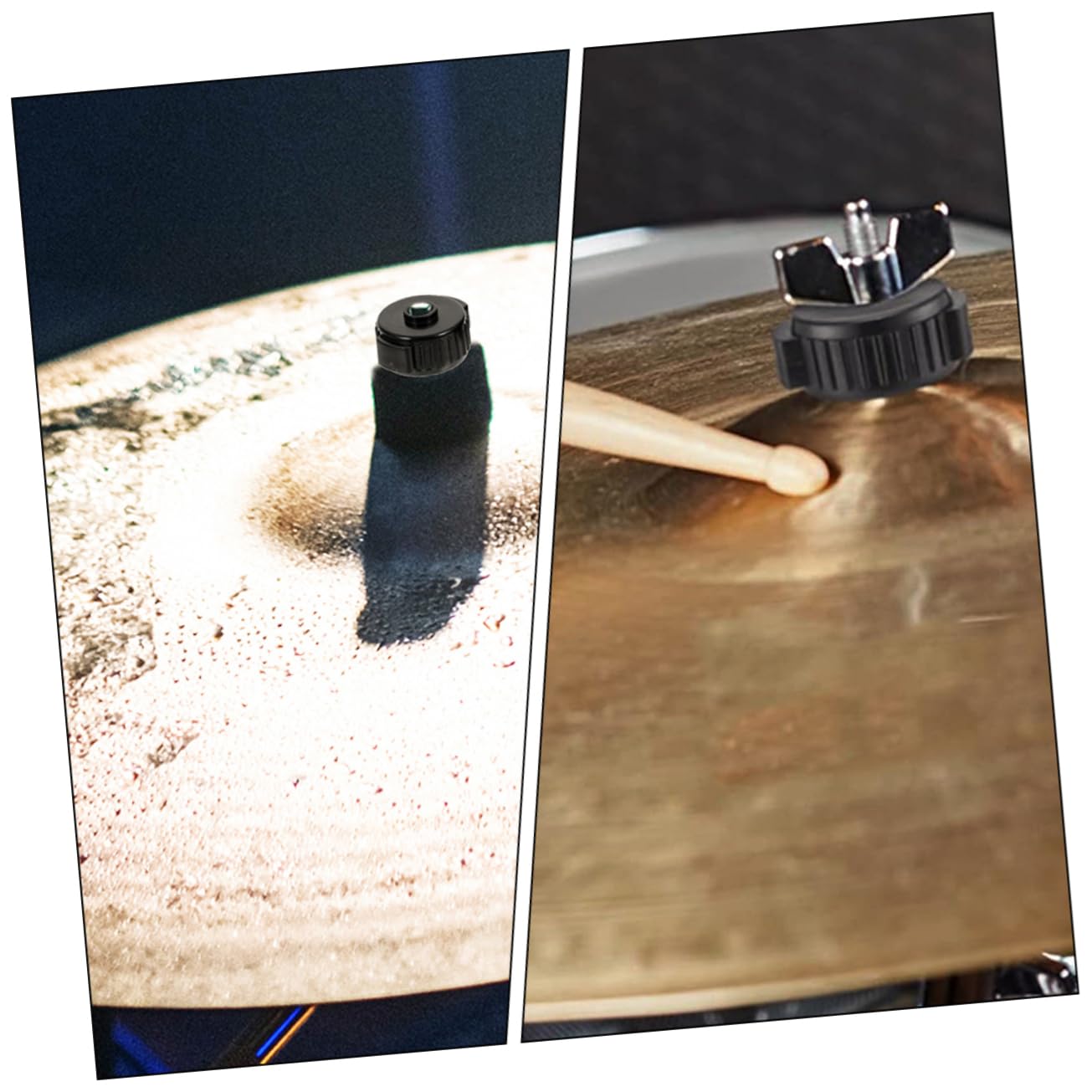 Abaodam Cymbal Parts Set 6pcs Quick Release Cymbal Nuts for Drum Set Fixing Nuts Textured Surface for Easy Assembly