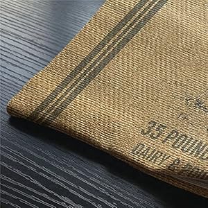 Smooffly vintage cow feed sack oblong rectangle pillowcow cotton linen throw lumbar pillow case cushion cover home office decorative rectangle 12 x 20 inches  urban country home decor