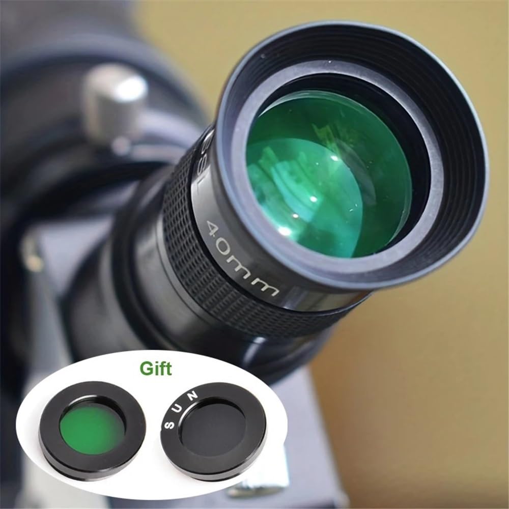 Akcesoria teleskopowe Teleskop astronomiczny 1,25 cala 40 mm okular metalowy 40° pozorny widok pola w pełni wielokolorowy zielony powlekany