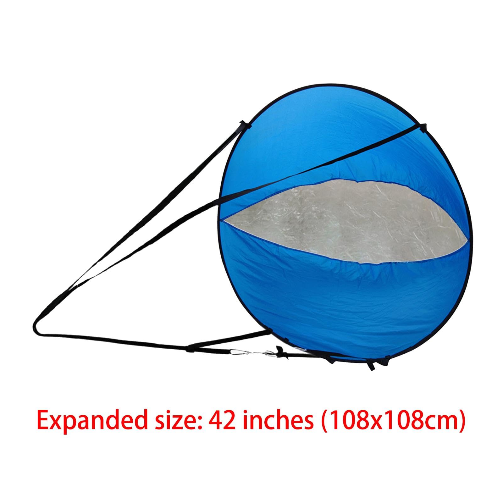 predolo Kayak Segel Windsurf Segel PVC Fenster Faltbar Zubehör für Kajak Boot Kanu Schlauchboot Expedition Reisen Abenteuer