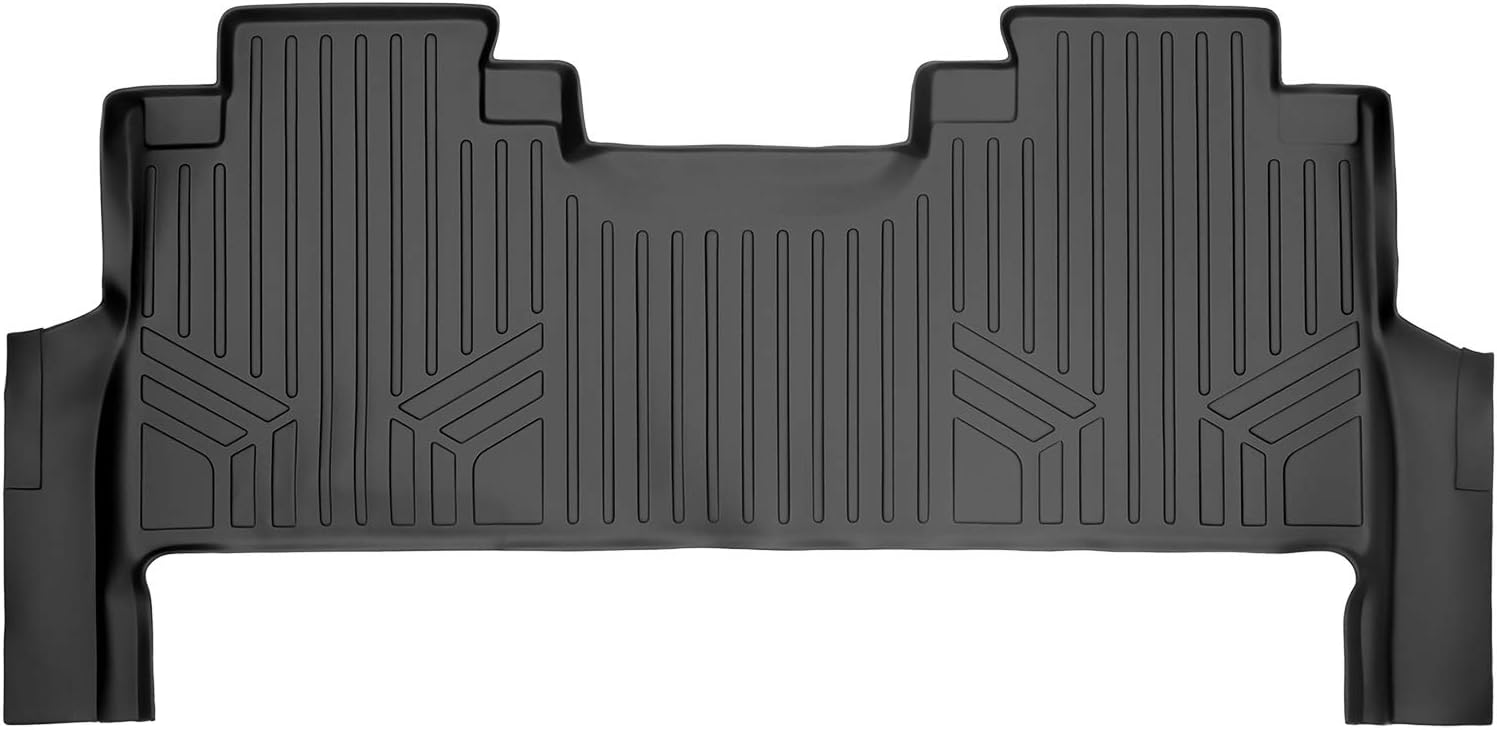 SMARTLINER Custom Fit Floor Mats For 2012-2016 Ford F-250 F-350 Super Duty Extended Cab – Black, First & Second Row