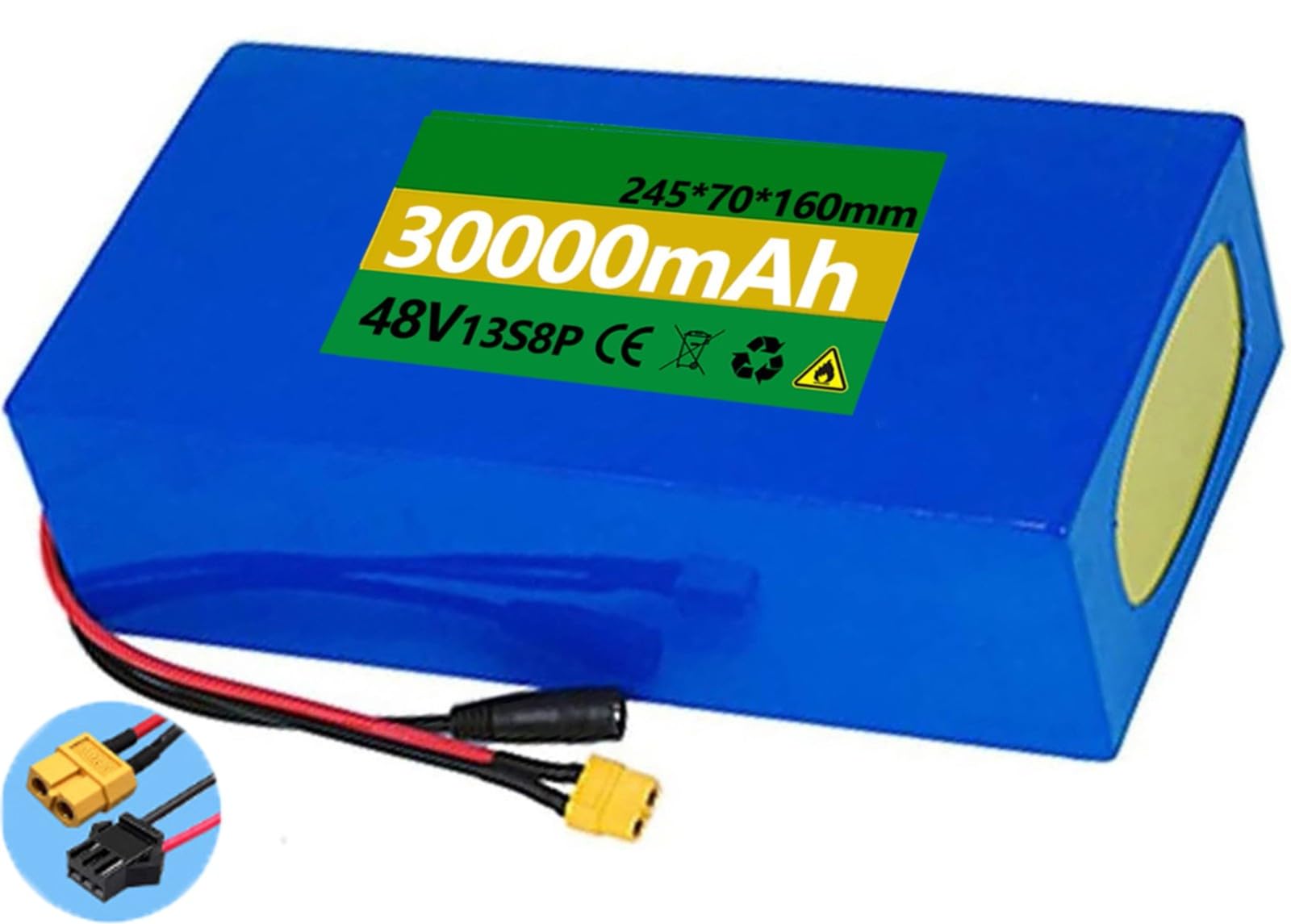 48V 30Ah Batterie Ebike Batterie Velo Electrique 48V pour 1000W 750W 500W Moteur Scooter Electrique, Batterie E-Bike Lithium-ION, Batterie Trottinette Électrique