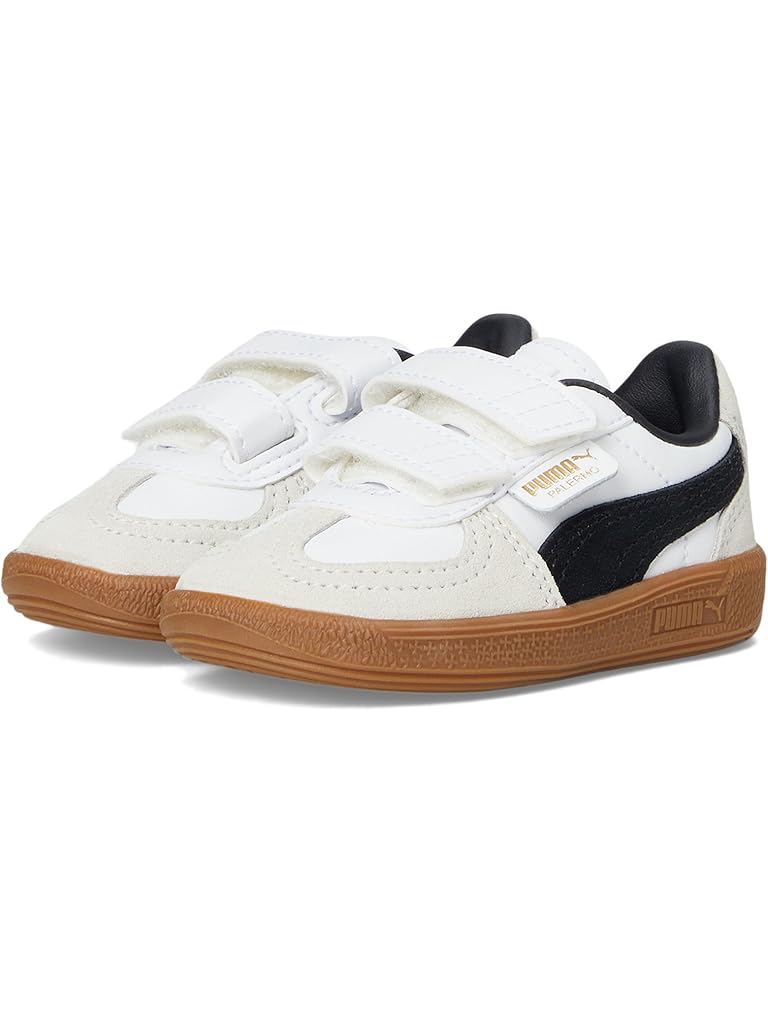 White PUMA Palermo Hook And Loop Shoes (Toddler)