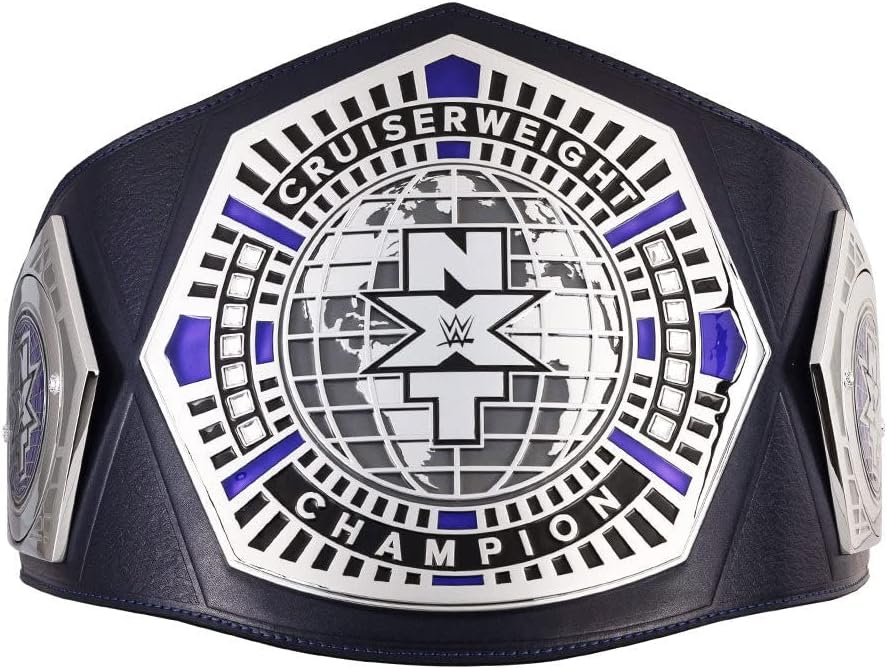 WWE Authentic Wear NXT Cruiserweight Championship Replica Title Belt Silver