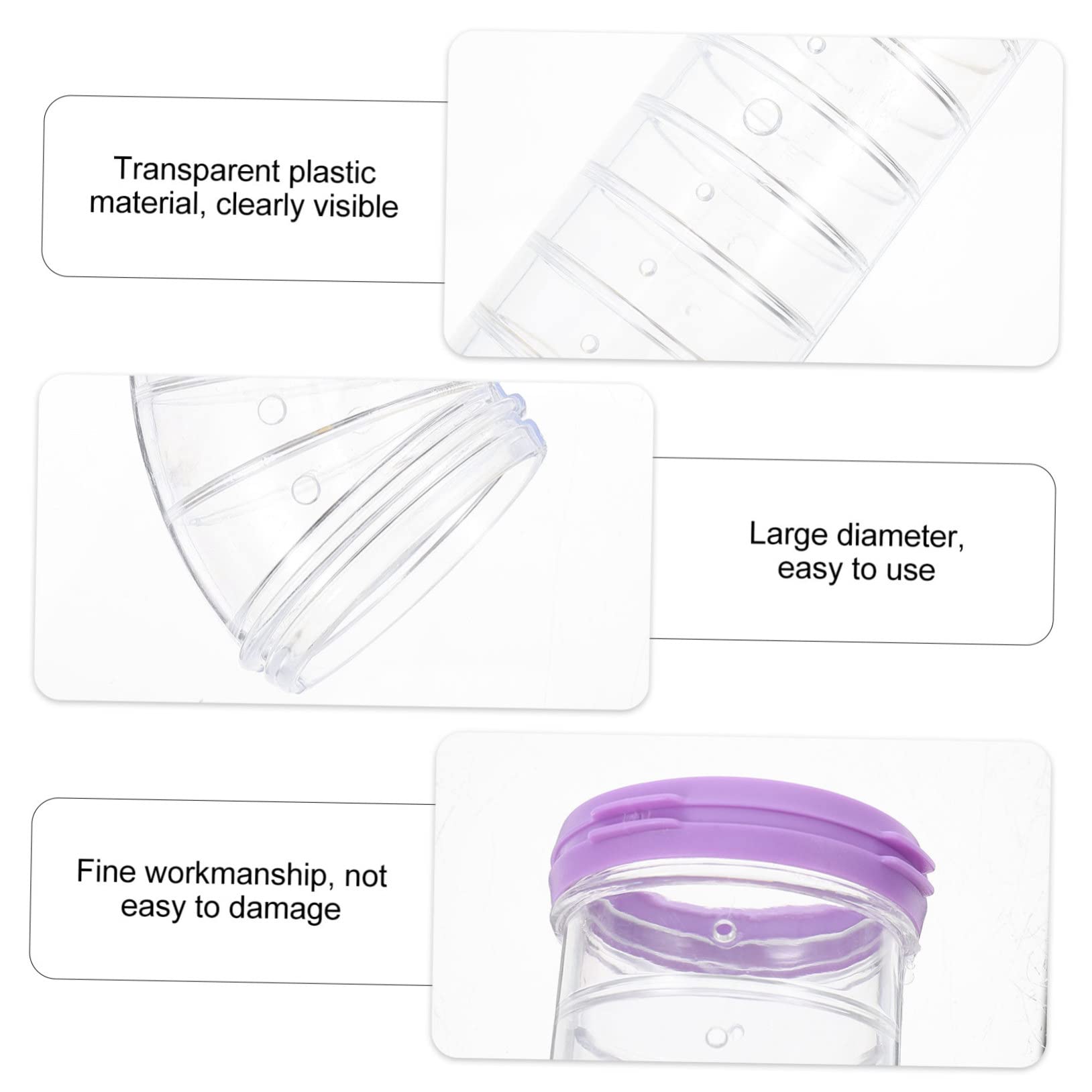 Totority 1Set Hamster Cage Maze Connector Durable Tunnels for Fun for Dwarf Hamsters Gerbils and Mice External Tube Enrichment Kit