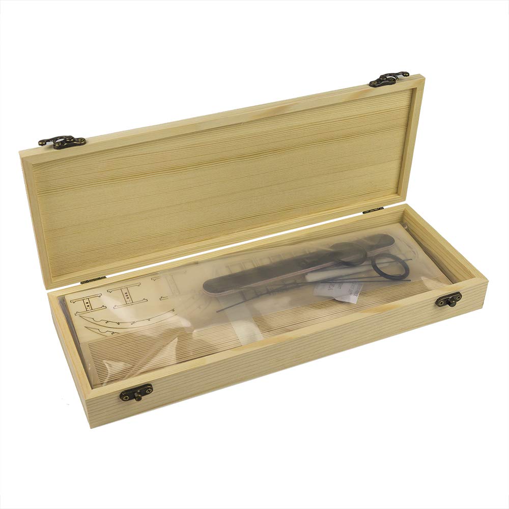 Torcster 214341 Bleriot XI 1:23 Holzbaukasten Standmodell Modellflugzeug Bausatz DIY, gelaserte Balsa Sperrholz Holz Bauteile Holzmodell Flugzeug