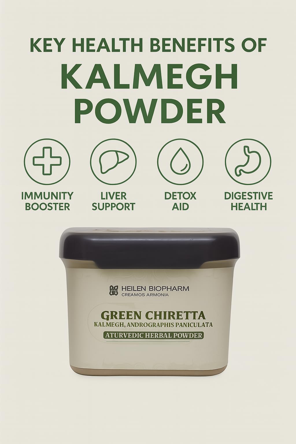 Heilen Biopharm Kalmegh Powder | Green Chiretta | Andrographis Paniculata | 100% Pure Ayurvedic Herbal Powder | Health & Immunity Support – 200g Pack of 1 - Image 7 thumbnail