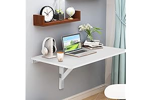 Wall-Mounted Foldable Drop-Leaf Table: Space-Saving Simplicity