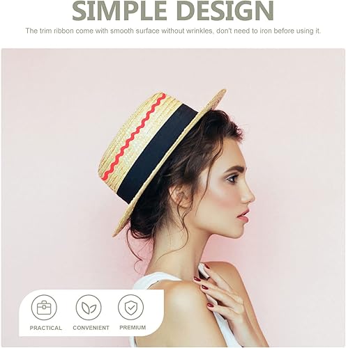 Miniatura 8 de Rick Rick - Cinta de coser para manualidades, para envolver vestidos, bodas, fiestas, decoración del hogar, 2 rollos