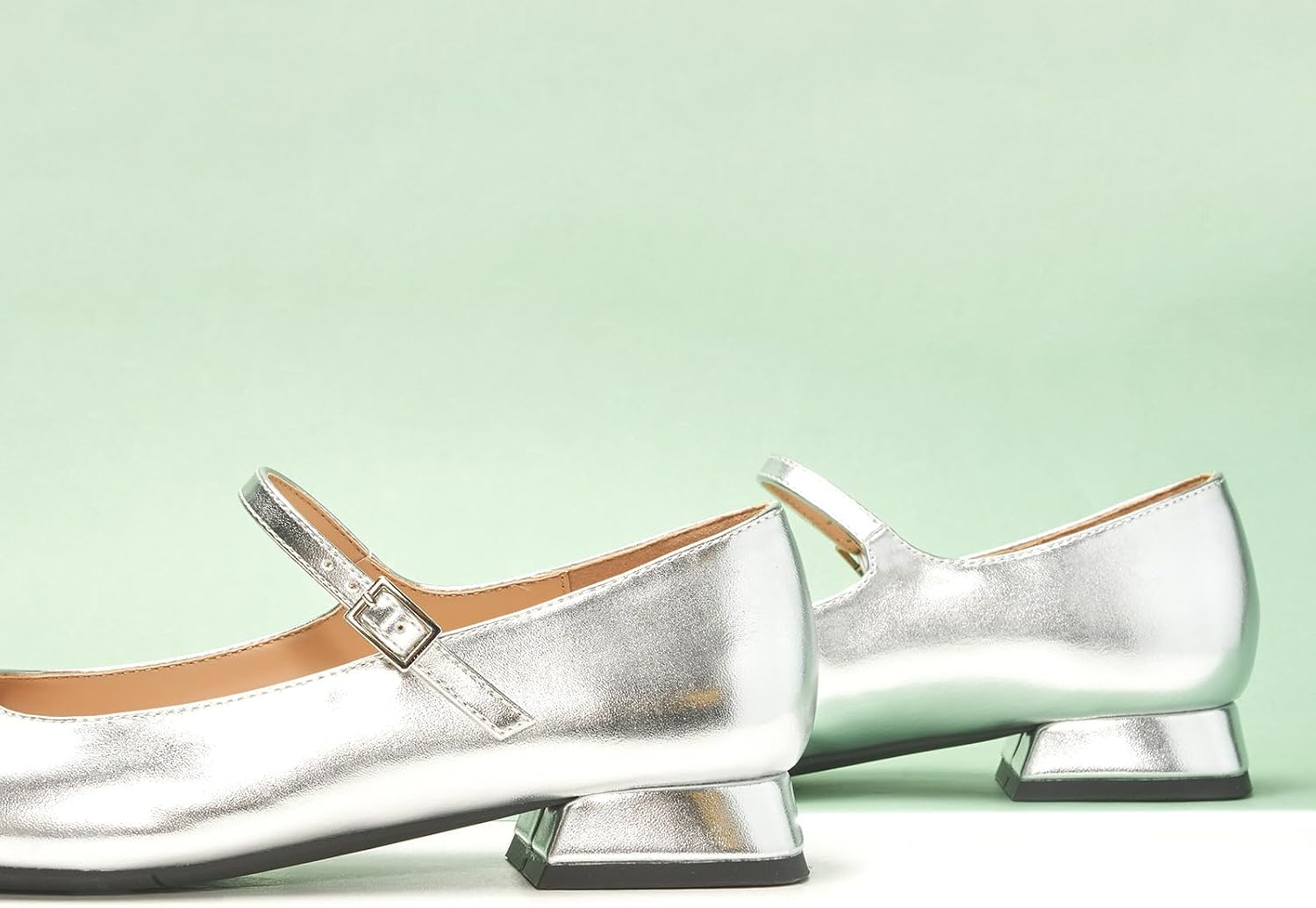 C.Paravano Women's Mary Jane | Comfortable Dressy Ballet Flats | Square Toe image 5