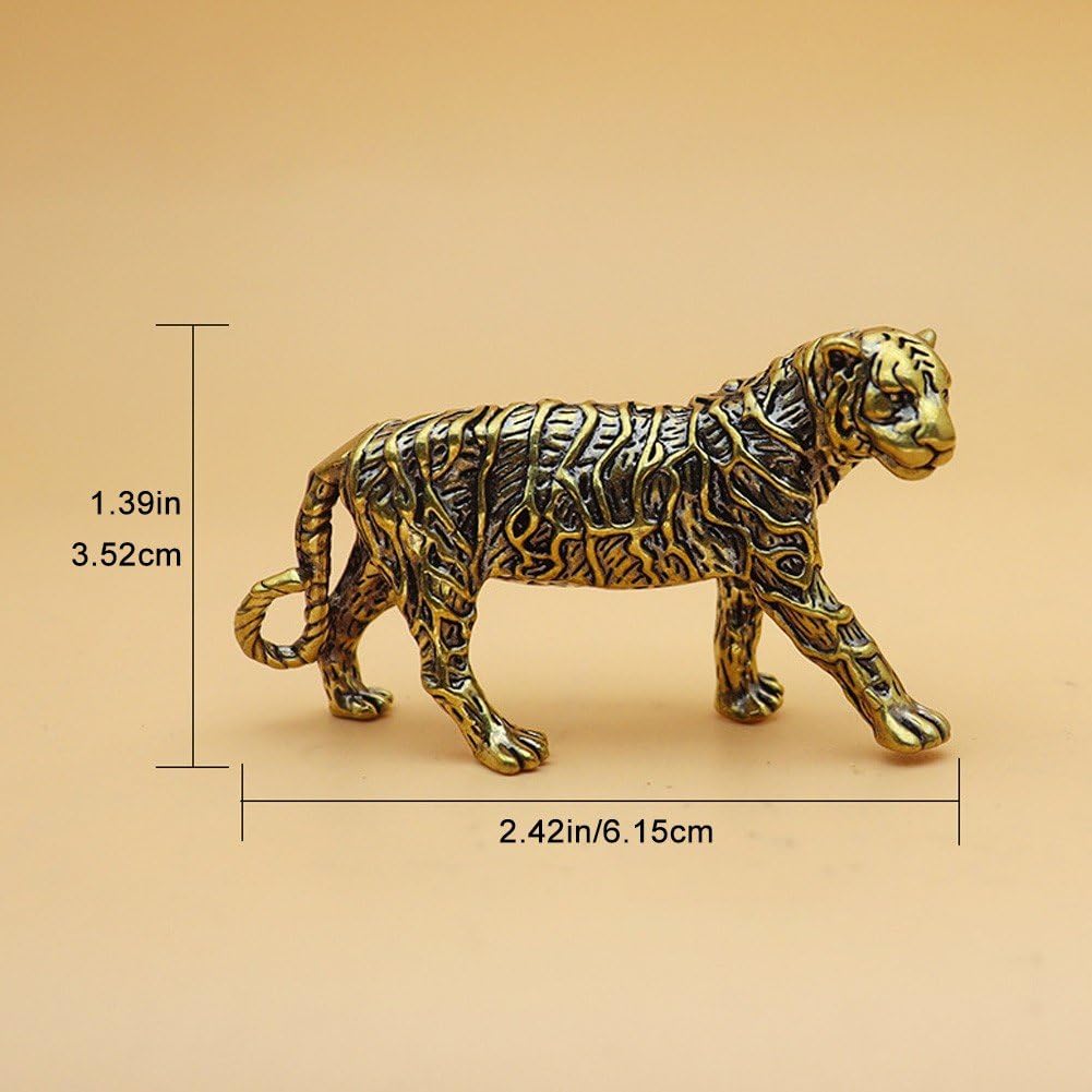 Amazon.co.jp: 虎 置物 純銅 動物 オブジェ 風水 縁起物 開運 お守り