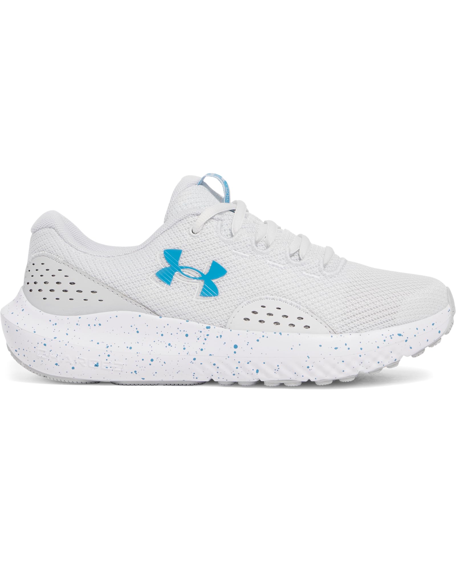 Under Armour Surge 4 Damen-Laufschuhe, Distant Gray Halo Gray Ether Blue, 43 EU