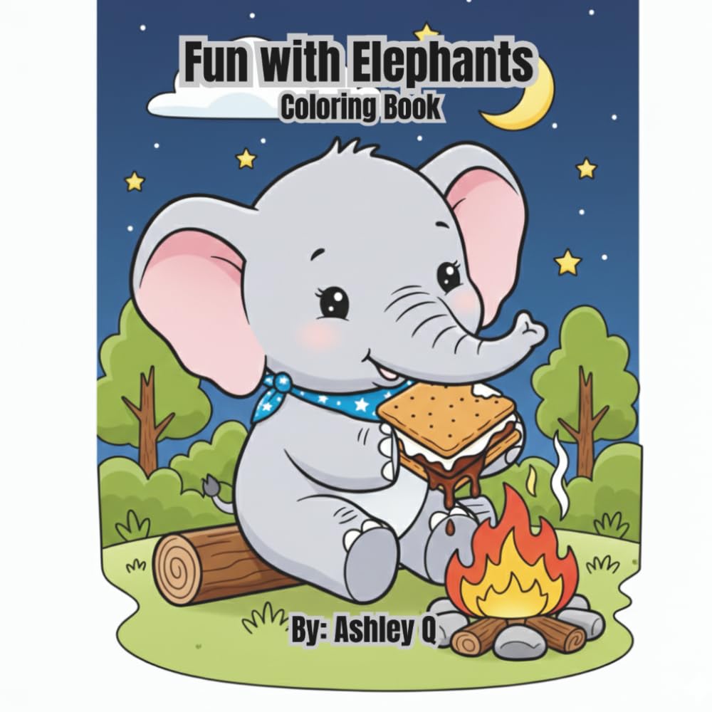 Fun with Elephants Coloring Book: 60 wild and wonderful pages