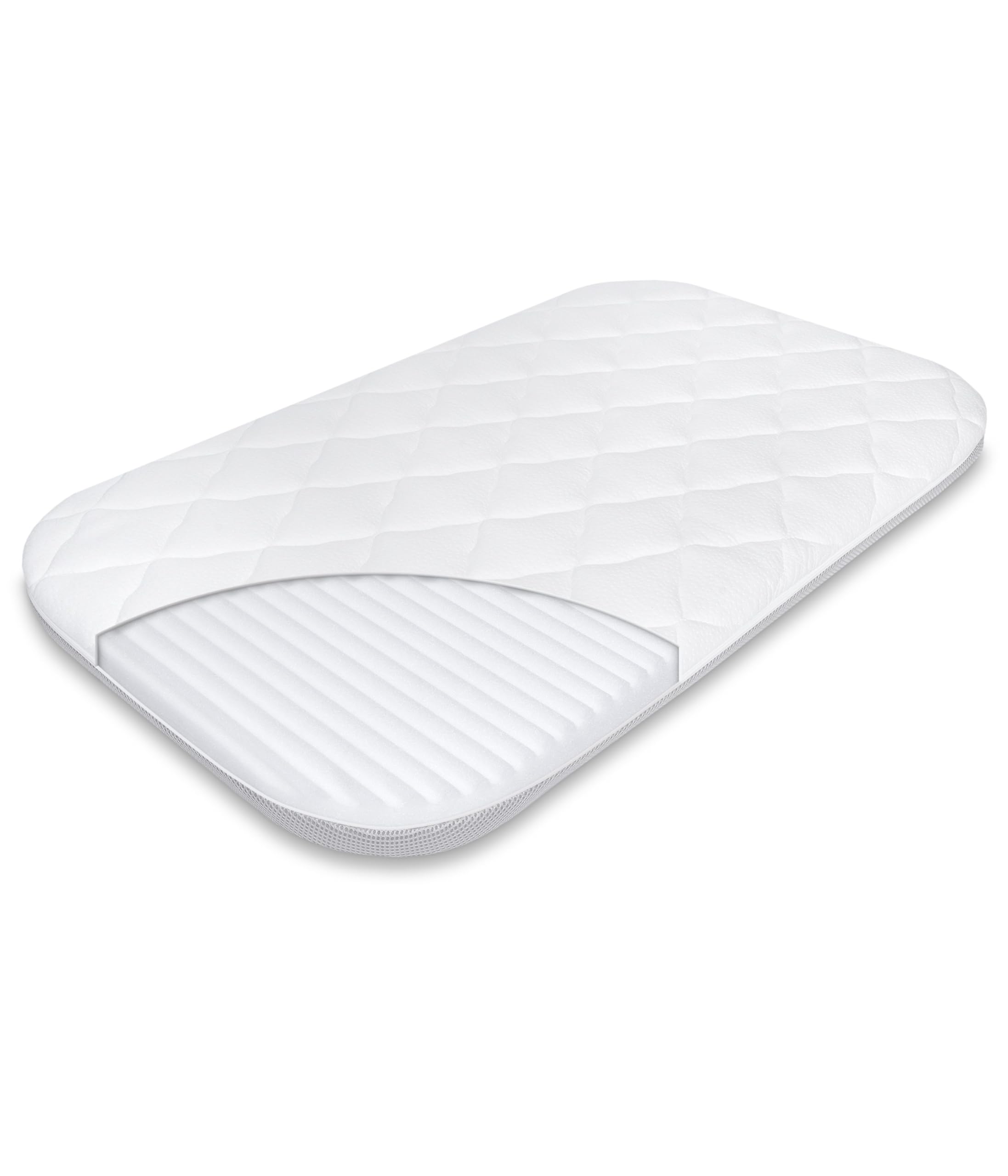 Baby Matratze Kompatibel mit Kinderkraft Neste up 2, Maxi Cosi Iora Air, Graco Sweet2Sleep, Lionelo Thomi Plus 81x46 cm für Beistellbett für Kinderbett Kindermatratze für Stubenwagen und Wiege