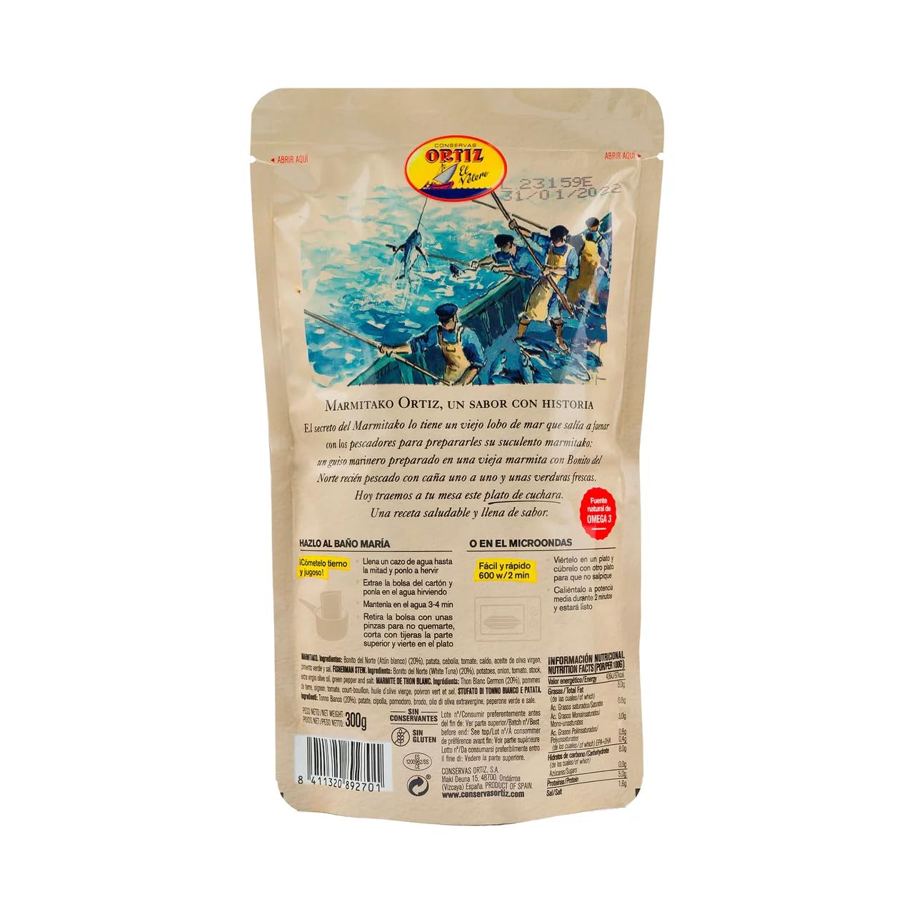 ORTIZ Marmitako vom nördlichen Bonito ORTIZ 300 g. 3er-Pack