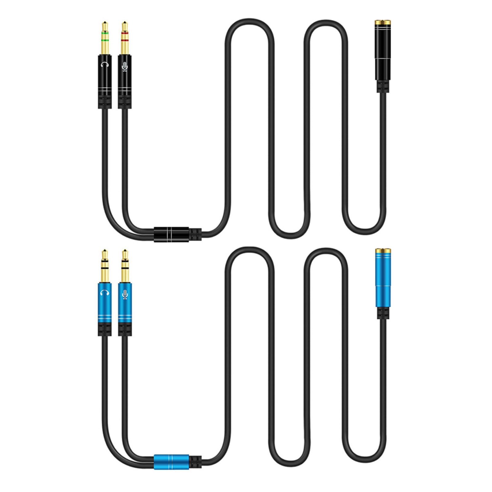 Uonlytech 10stücke Kopfhörer y Splitter Kabel Männlich Weiblich Audioadapter Für Pc Und Laptop Flexibles Und Robust