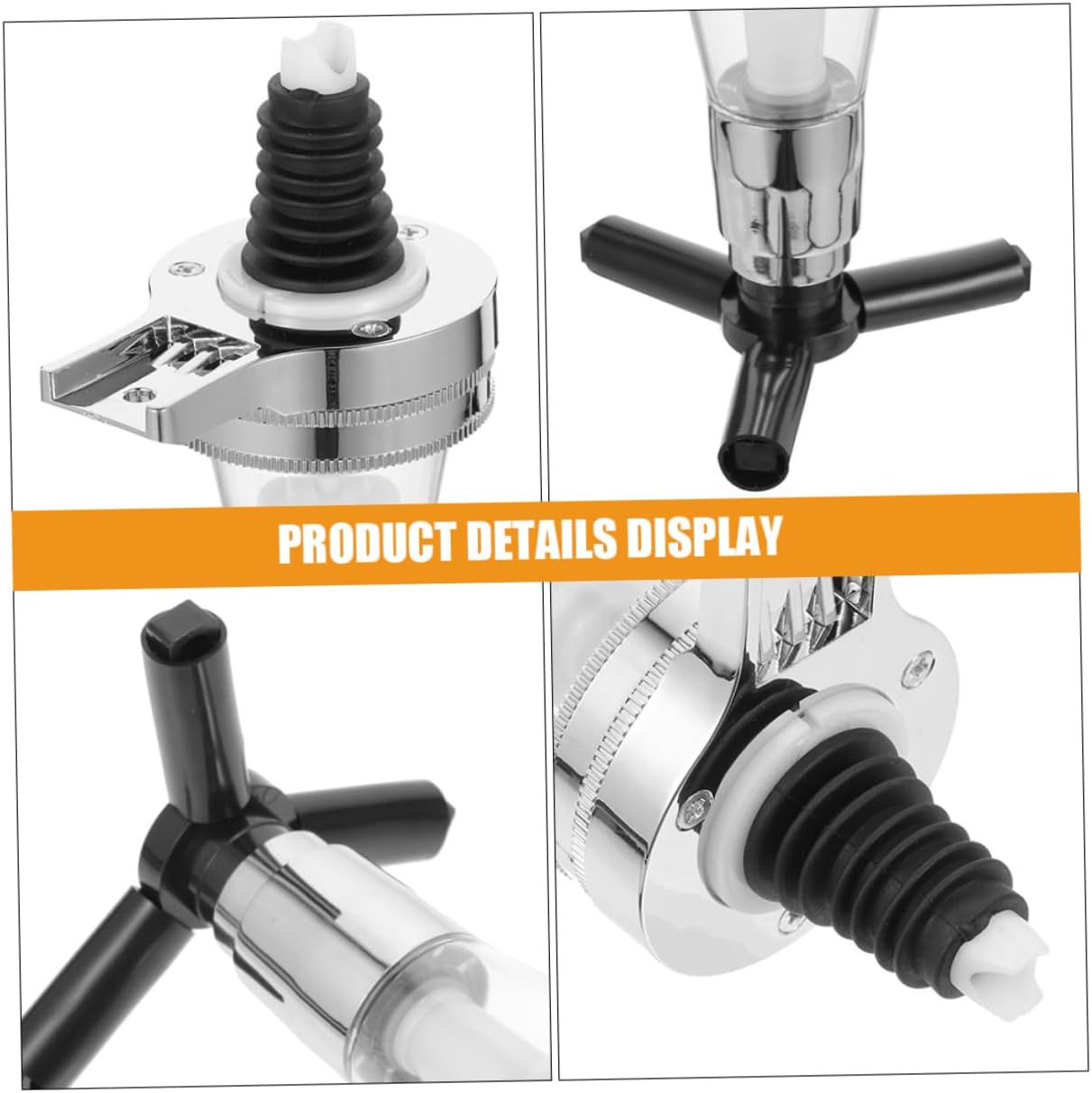 2sets Beverage Bottle Holder Dispenser Wall Mounted Pourer Ration Wine Bottle Home Bar Accessory Shot Pourer Design 2pcs*2