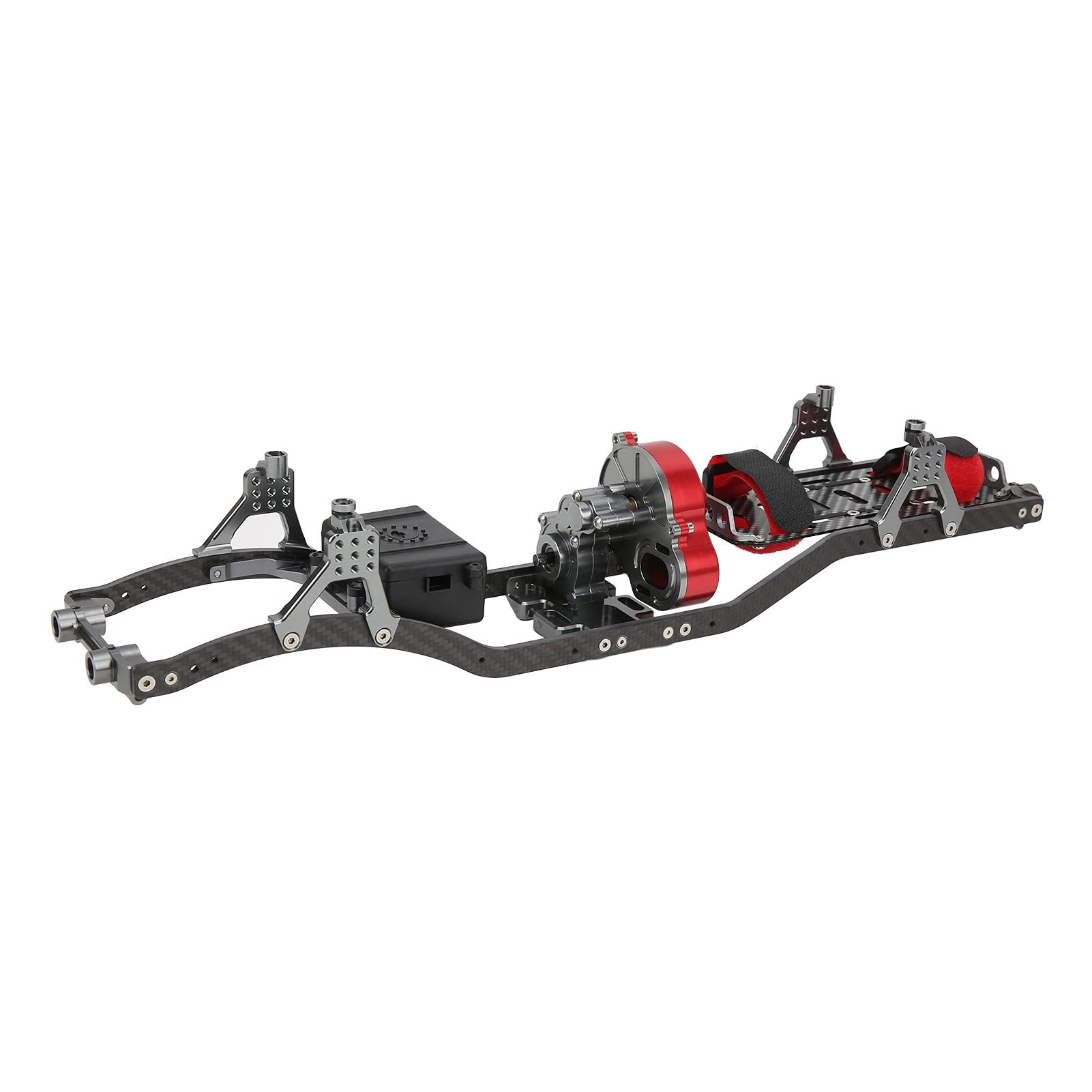 Zespół Belki Ramy z Rozstawem Osi 313 Mm, zespół Włókna Węglowego ze Stopu Aluminium, Uszczelnionej Skrzyni Biegów do Samochodu Gąsienicowego Axial SCX10 1 10 RC