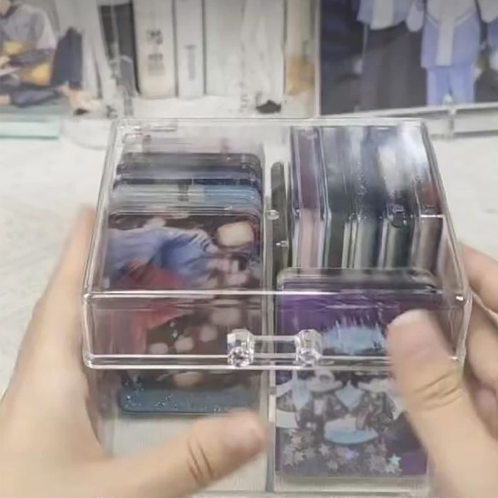 Amazon.co.jp: YAHUIPEIUS 透明 Kpop フォトカード収納ボックス フォト