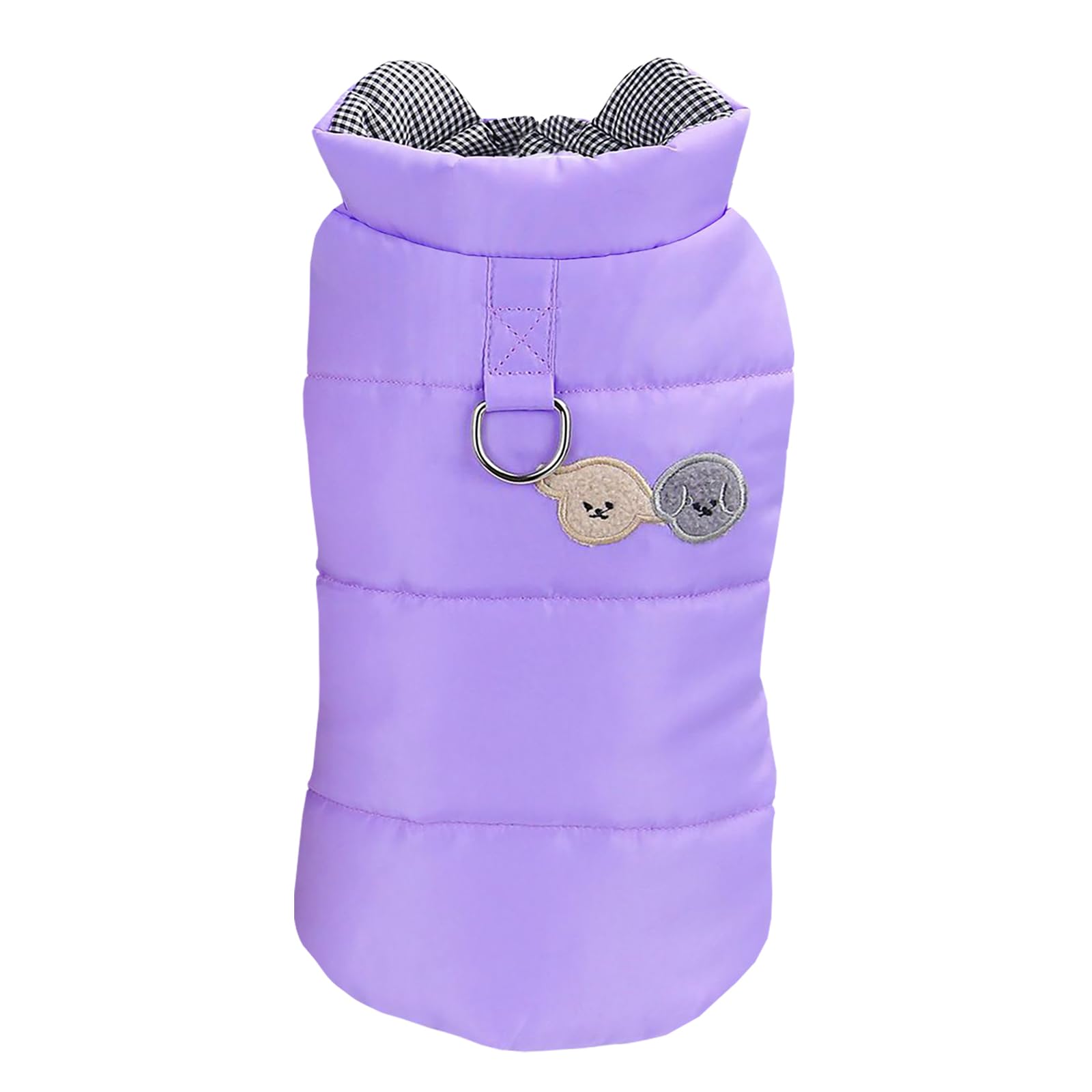 Izefia Dog Coat Pet Apparel Cold Weather Coat Windproof Jacket Lining Warm Dog Sweater Winter Thick Clothes Basic Simple Elegant Vest Dog Coat for Small Dog Medium Dog Cat Purple XXL