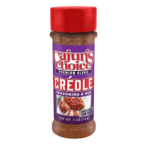 Condimento criollo 3.8 oz Cajun's Choice Louisiana Foods (paquete de 6)