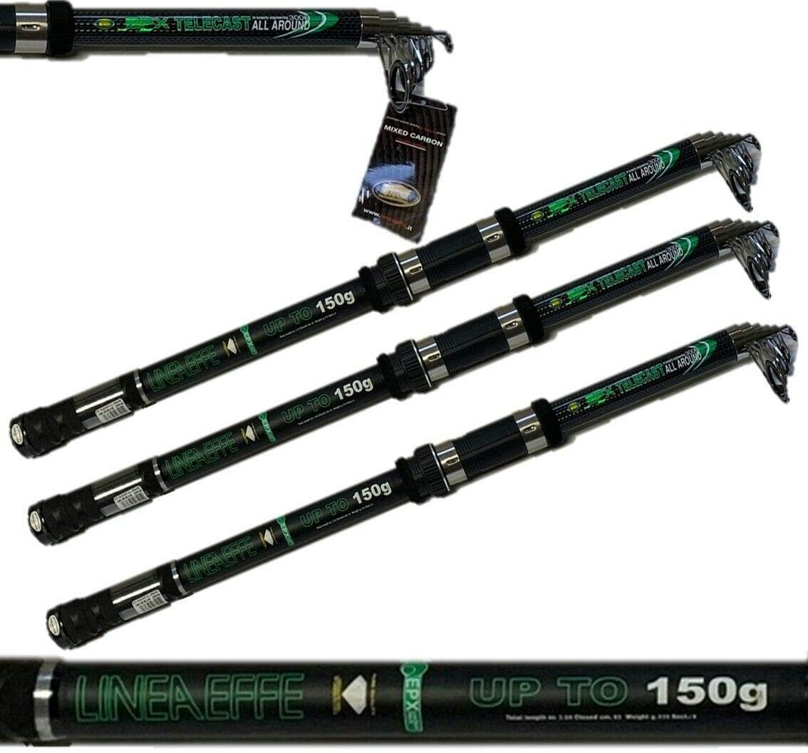 3 X EPX 3.0M 10FT TELESCOPIC CARBON ALL ROUND CARP SEA COARSE FISHING ROD Amazon.co.uk Sports