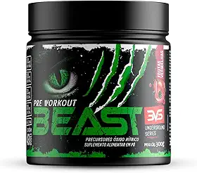 3VS Nutrition Pré-Treino Beast 300g Sabor Frutas Vermelhas