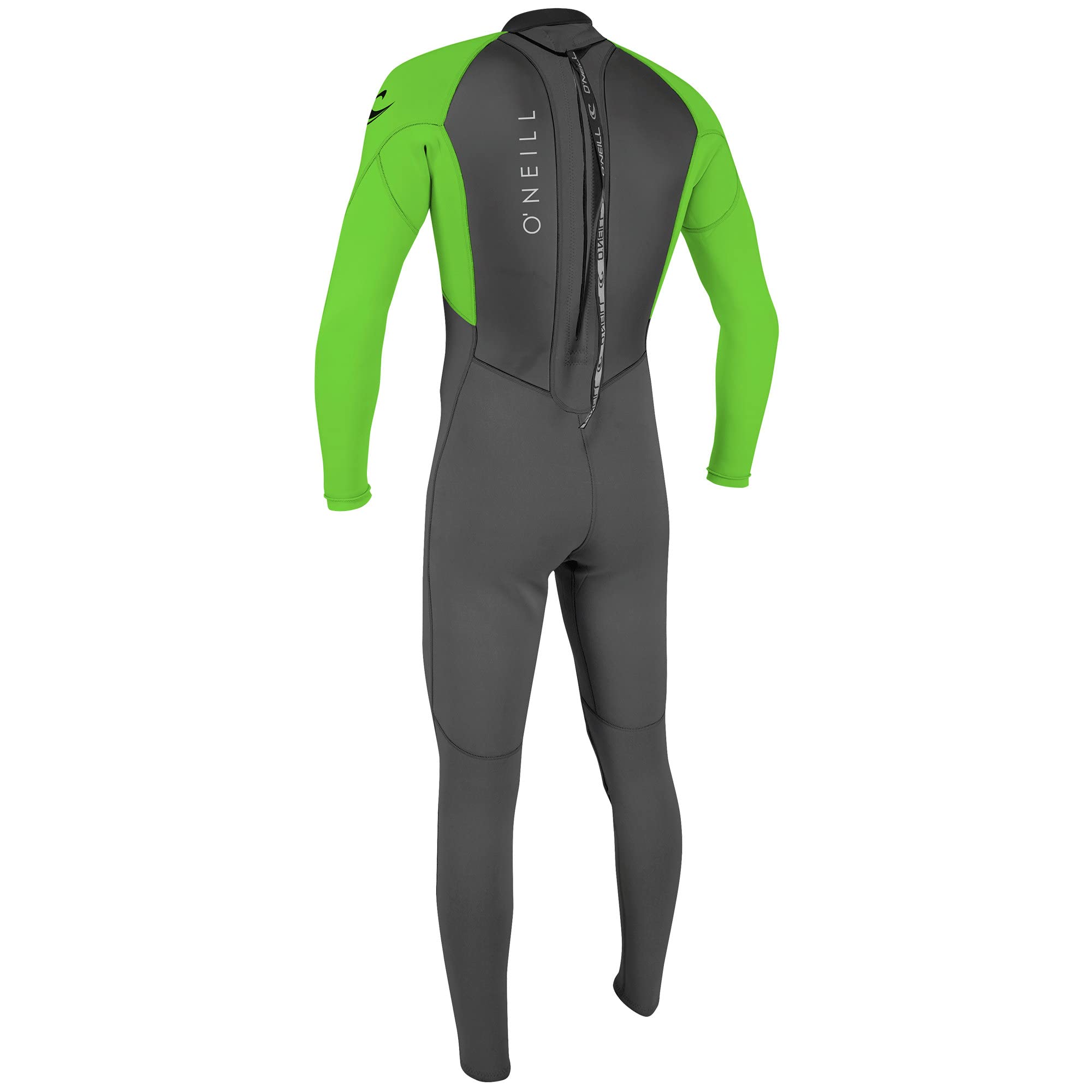 O'Neill Homme Reactor II 3/2mm Wetsuit Back Zip - Combinaison Néoprène Gris/Dayglow