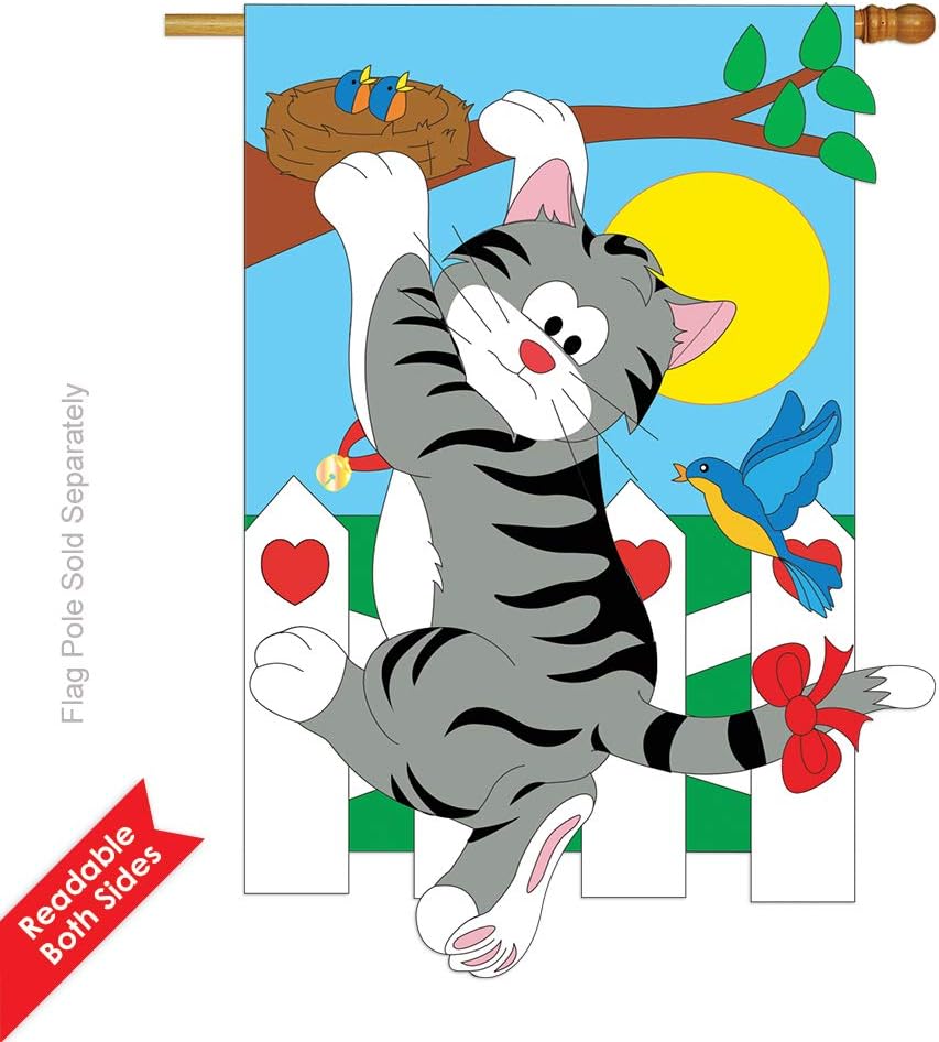 Climbing Cat Flag Indoor/Outdoor 28" x 44"