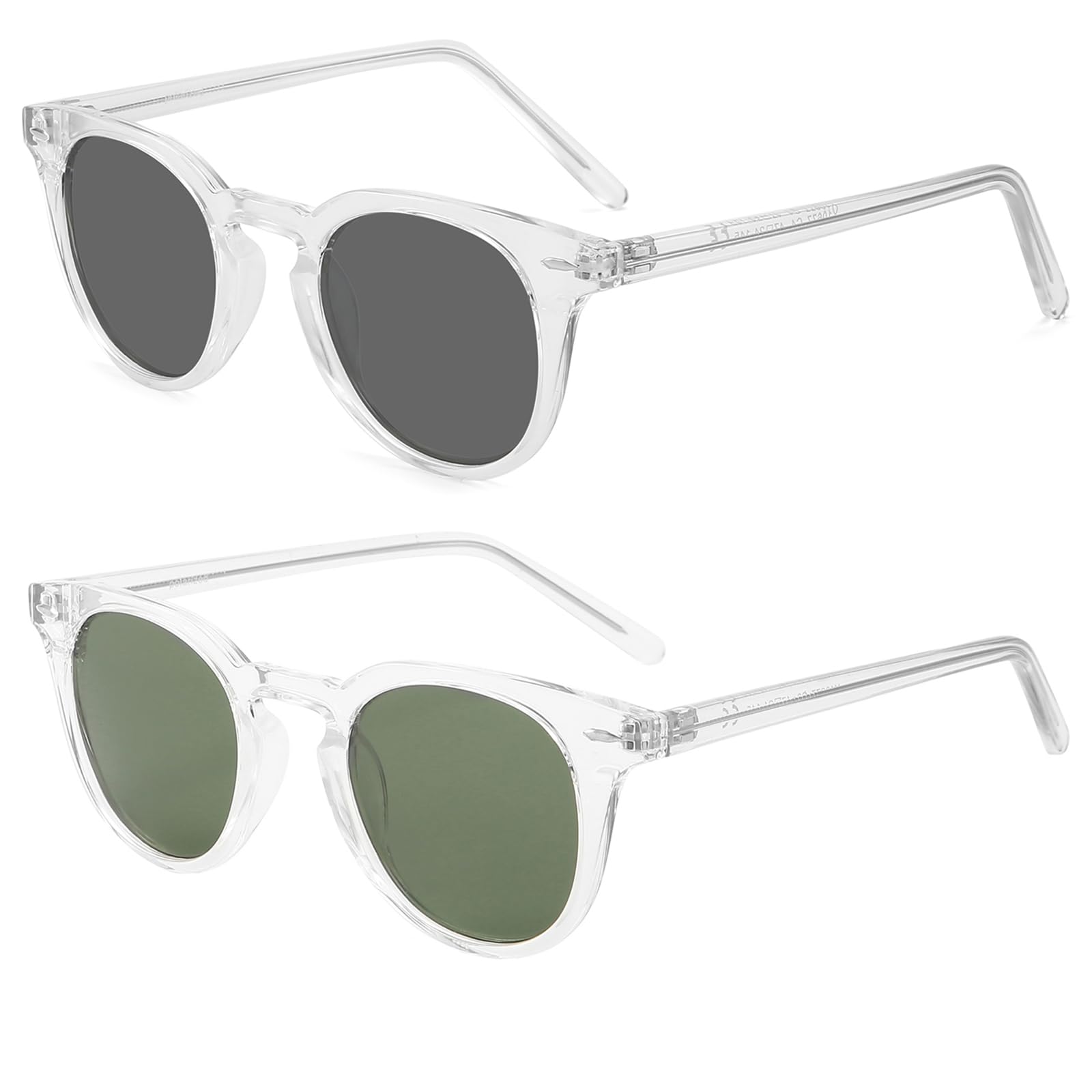 Dollger Polarized Round Sunglasses for Women Classic Retro Design Womens Trendy Style UV Protection Small Lens