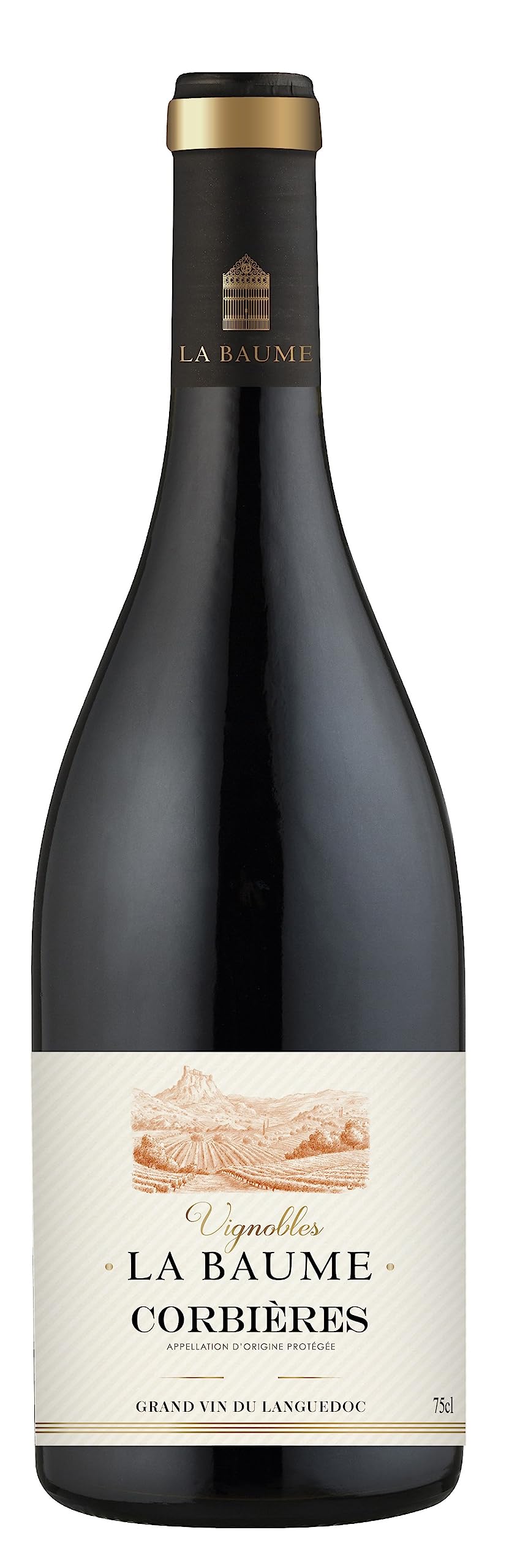 La Baume Vignobles - Corbières, Red Wine from Languedoc, France (1 x 0,75L)