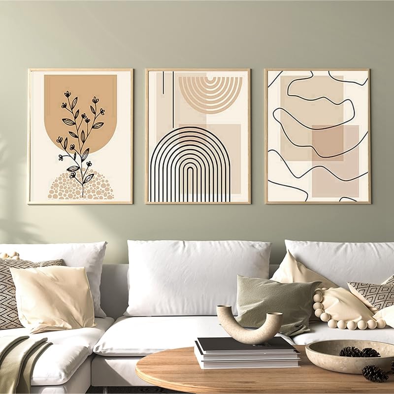 QPLGTU Geometric Abstract Poster Set, Plant Art Decoration Pictures - Image 4