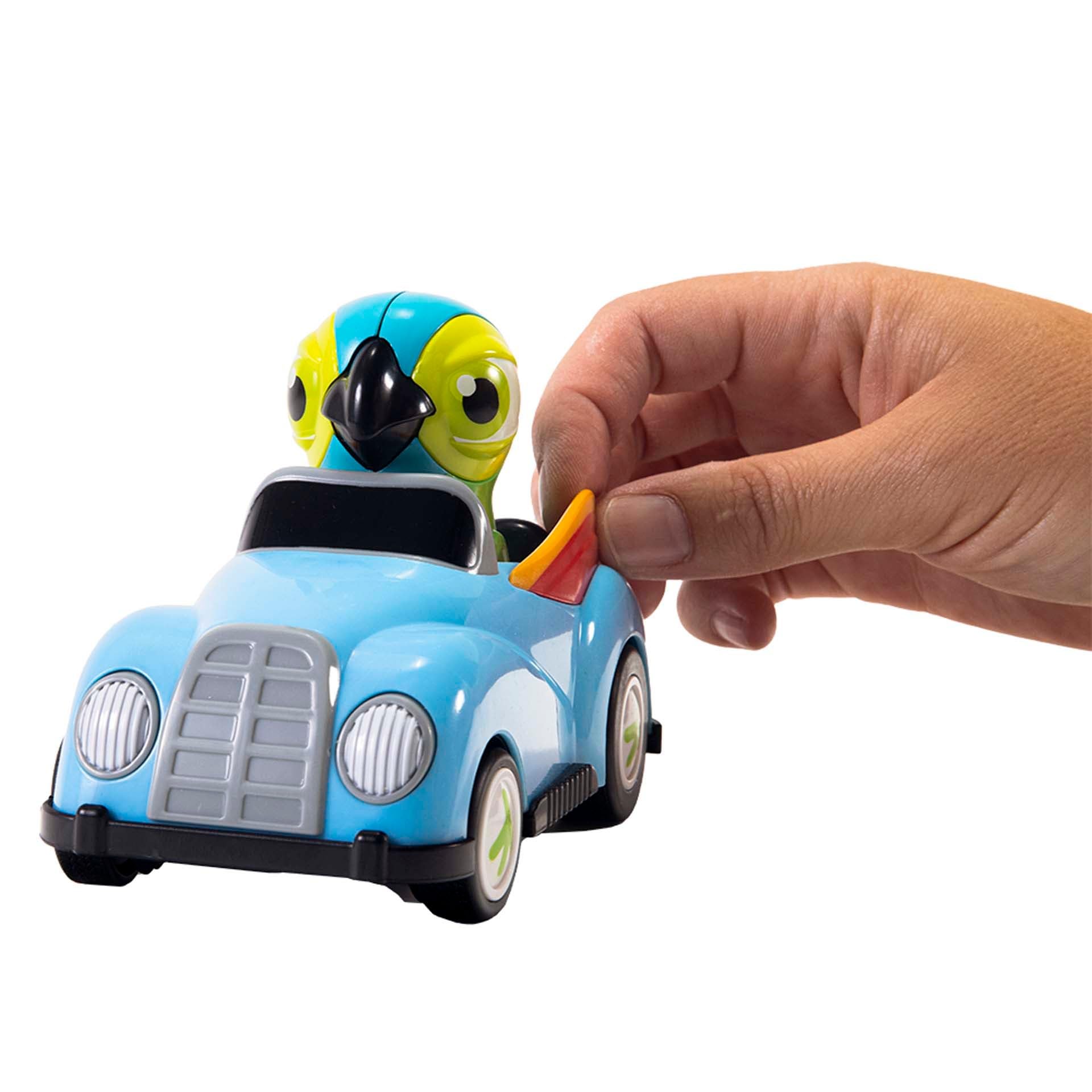 BANDAI La Granja De Zenón Vehículos de Juguete A Rodar Lorito Pepe, 12 cm, Educativo y Divertido para Niños, Promueve la Imaginación y el Juego Creativo, Materiales de Calidad y Diseño Duradero