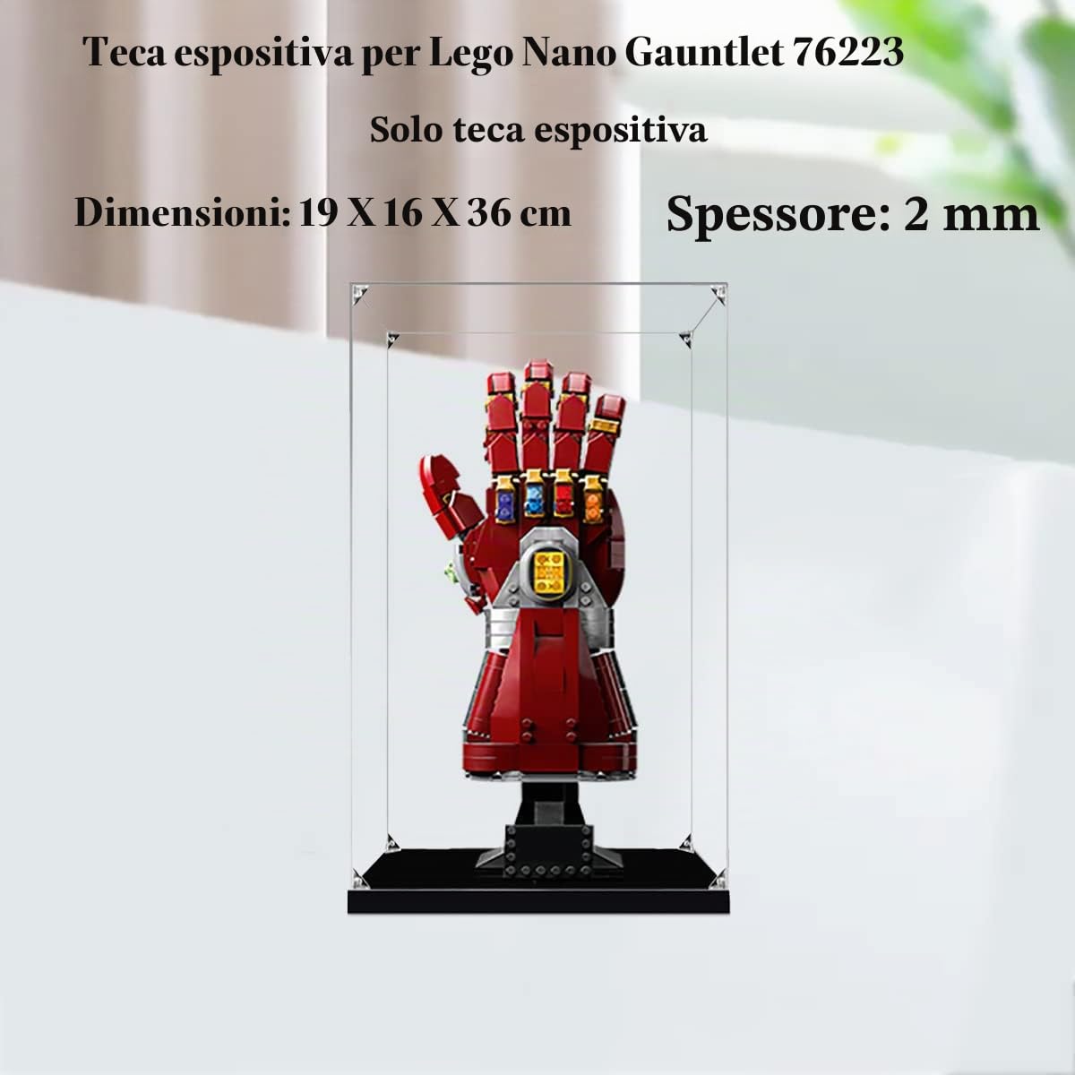 Teca Vetrina Espositiva per Lego Guanto dell’Infinito 76191 76223