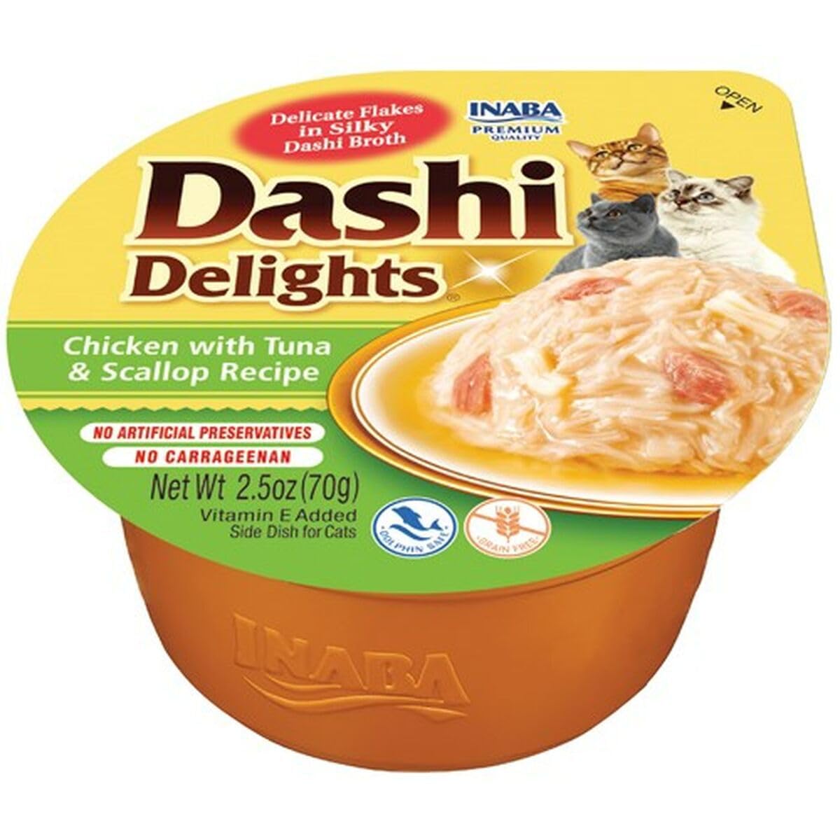 Inaba Dashi Delights Chicken With Tuna And Scallop Recipe - Grain/Green 70G