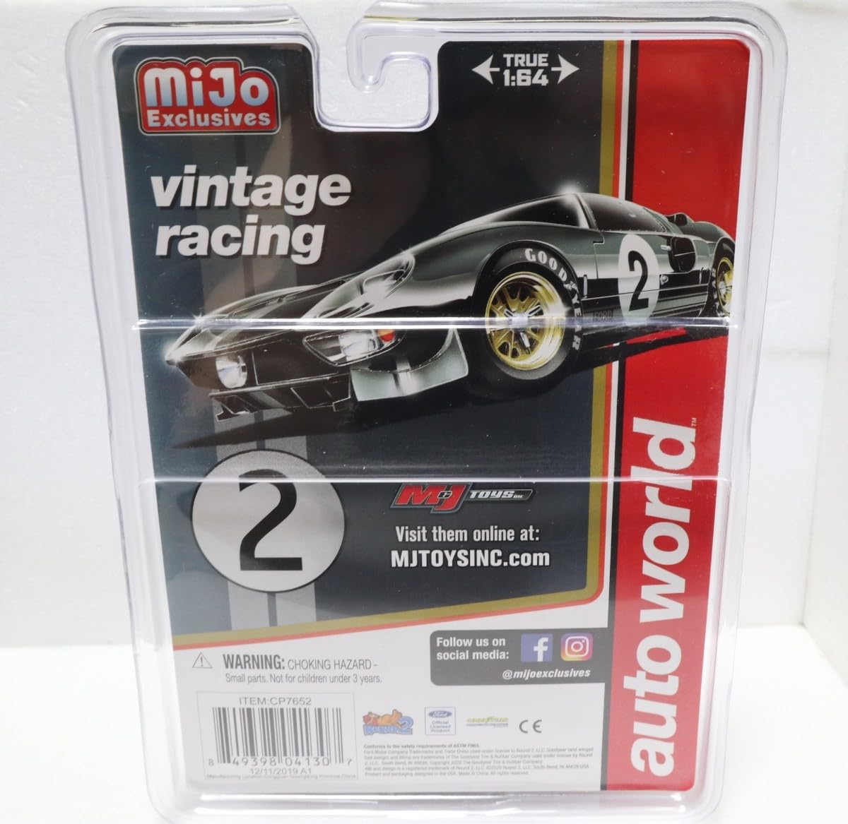 Amazon | AW 1/64 1965 フォードGT ブラック #2 ウェザリング GT-40
