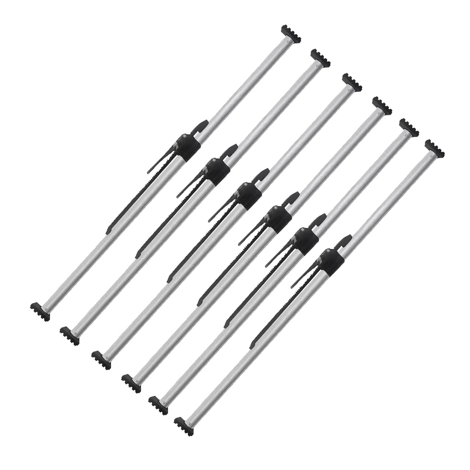 QIYFOZ Ratcheting Cargo Bar，，Adjustable Pickup Truck Bed Cargo Bar 51.2"-74.8" - 440LB Capacity Ratcheting Stabilizer for Trailers & Box Trucks (152-190cm, 6 Pieces)